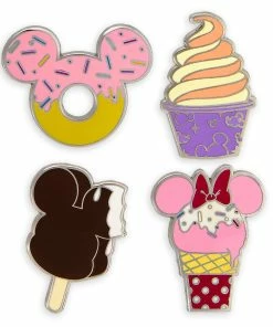 Disney Pin Set - Disney Parks Food Icons - 4 Pins