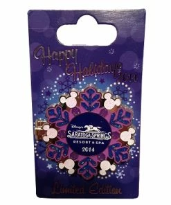 Disney Holidays Resort Pin - 2014 Saratoga Springs Resort