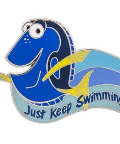 Disney Finding Dory Pin - Dory - Just Keep Swimming