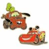 Disney Pins- Mater And Lightning McQueen Cars-- 2-Pc.