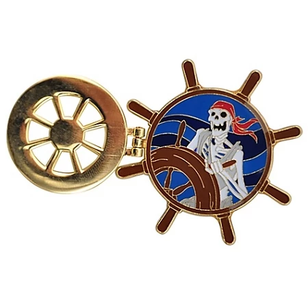 Disney Pirates Of The Caribbean Pin - Ship's Wheel 3 Disney Pirates Of The Caribbean Pin - Ship's Wheel