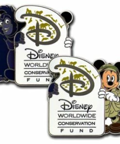 Disney Pin- Disney Worldwide Conservation Fund - Mickey Mouse And Terk Pin