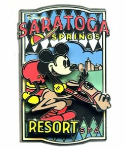 Disney Saratoga Springs And Spa Pin - Jockey Mickey Mouse