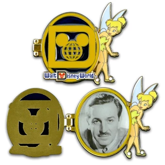 Disney Retro Logo Pin - Walt Disney & Tinker Bell 3 Disney Retro Logo Pin - Walt Disney & Tinker Bell