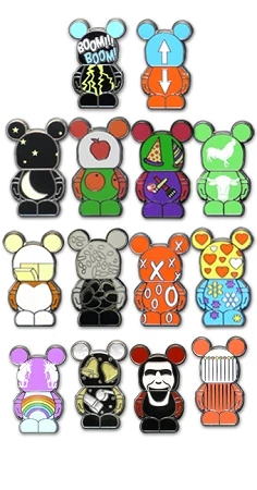 Disney Vinylmation Jr. Pin Pack - Series 5 Collectible - 5 Random