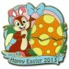 Disney Easter Pin - Happy Easter 2013 - Chip 'n Dale - LE
