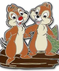 Disney Chip N' Dale Pin - Standing On A Log