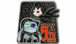 Disney Star Wars Pin - Revenge Of The 5th - Stitch And Goofy - LE