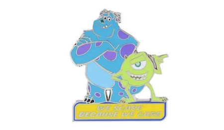 Disney Monsters University Pin - Mike And Sully – Because We Care 3 Disney Monsters University Pin - Mike And Sully – Because We Care