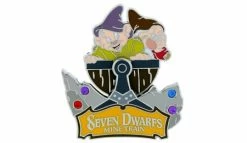 Disney Seven Dwarfs Mine Train Pin - Dopey And Grumpy