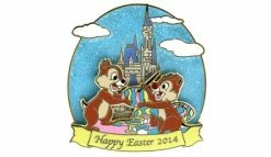 Disney Easter Pin - Happy Easter 2014 - Chip & Dale
