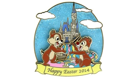Disney Easter Pin - Happy Easter 2014 - Chip & Dale 3 Disney Easter Pin - Happy Easter 2014 - Chip & Dale