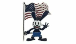 Disney Oswald Pin - Oswald The Lucky Rabbit With US Flag