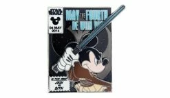 Disney Star Wars Pin - 2014 May The Fourth Be With You - Jedi Mickey