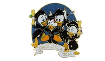 Disney Graduation Day Pin - 2014 Graduation - Donald Duck's Nephews 3 Disney Graduation Day Pin - 2014 Graduation - Donald Duck's Nephews