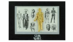 Disney Star Wars Weekends - 2014 Jumbo C3PO Pin With Mini-Print