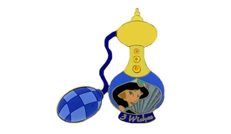 Disney Eau De Magique Pin - Perfume Bottle - Jasmine - August 3 Disney Eau De Magique Pin - Perfume Bottle - Jasmine - August