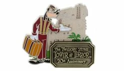 Disney Tower Of Terror Pin - 20th Anniversary - Goofy