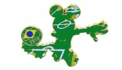 Disney Mickey Mouse Pin - 2014 Mickey Soccer Player - Brazil