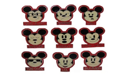 Disney Mystery Pins - Mickey Expressions - 2 Random 3 Disney Mystery Pins - Mickey Expressions - 2 Random