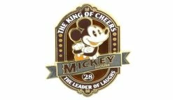 Disney Mickey Mouse Pin - Vintage Mickey Mouse - The King Of Cheers