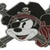 Disney Mickey Mouse Pin - Pirate Mickey Cross-Bones
