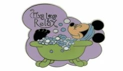 Disney Minnie Mouse Pin - Minnie In Bathtub - Live, Love, & Relax
