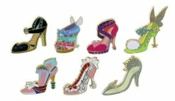 Disney Princess Shoes Pin Set - Divas Shoes Mini-Pin Set - 7 Pins