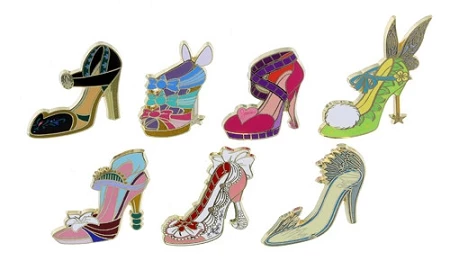 Disney Princess Shoes Pin Set - Divas Shoes Mini-Pin Set - 7 Pins 3 Disney Princess Shoes Pin Set - Divas Shoes Mini-Pin Set - 7 Pins