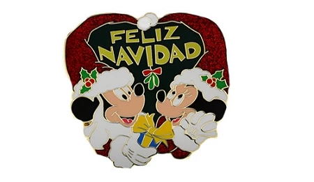 Disney Christmas Pin - Feliz Navidad - Mickey & Minnie Mouse 3 Disney Christmas Pin - Feliz Navidad - Mickey & Minnie Mouse