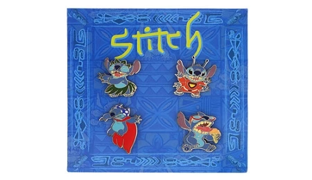 Disney Booster Pin Set - Stitch Personality 3 Disney Booster Pin Set - Stitch Personality