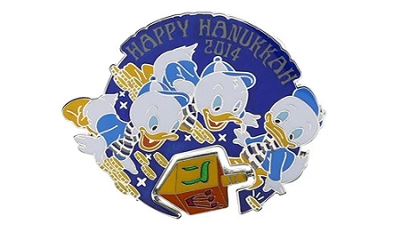 Disney Hanukkah Pin - Happy Hanukkah 2014 - Nephews 3 Disney Hanukkah Pin - Happy Hanukkah 2014 - Nephews