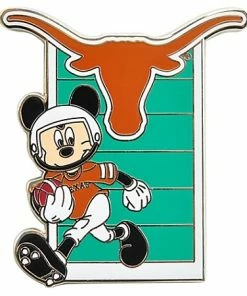 Disney Football Pin - NCAA Texas Mickey Mouse