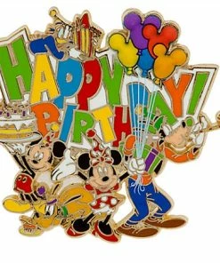 Disney Happy Birthday Pin - Mickey Mouse And Friends