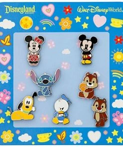 Disney Mini Pin Set - Cute Characters - Mickey And Friends