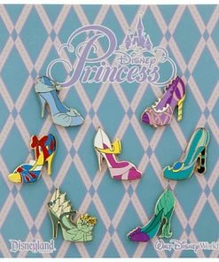 Disney Booster Pin Set - Princess Slippers - 7 Pins