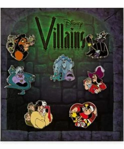 Disney Booster Pin Set - Disney Villians - 7 Pins