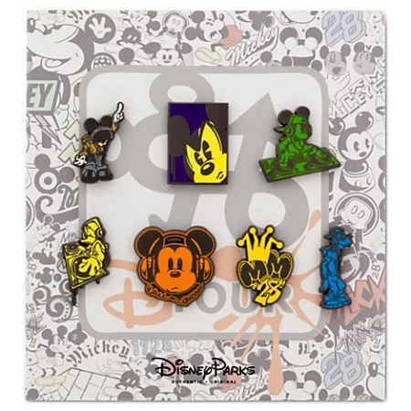 Disney Mini Pin Set - Mickey Mouse And Friends - D-Tour 3 Disney Mini Pin Set - Mickey Mouse And Friends - D-Tour