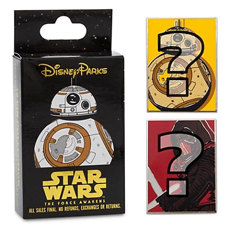 Disney Mystery Pin Set - Star Wars - The Force Awakens - 2 Pins 3 Disney Mystery Pin Set - Star Wars - The Force Awakens - 2 Pins