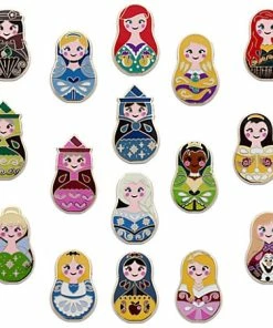 Disney Princess Pin Set - Nesting Dolls Mini Pin Pack