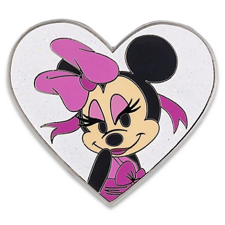 Disney Minnie Mouse Pin - Glamorous Minnie Heart 3 Disney Minnie Mouse Pin - Glamorous Minnie Heart