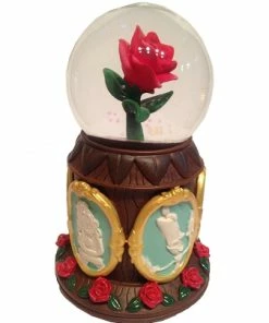 Disney Musical Snow Globe - Beauty And The Beast - Enchanted Rose