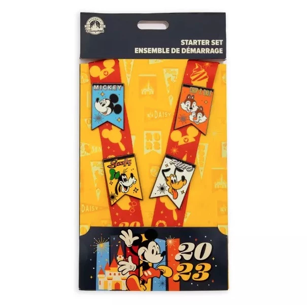 Disney Pin Trading Starter Set - 2023 Mickey & Friends 3 Disney Pin Trading Starter Set - 2023 Mickey & Friends