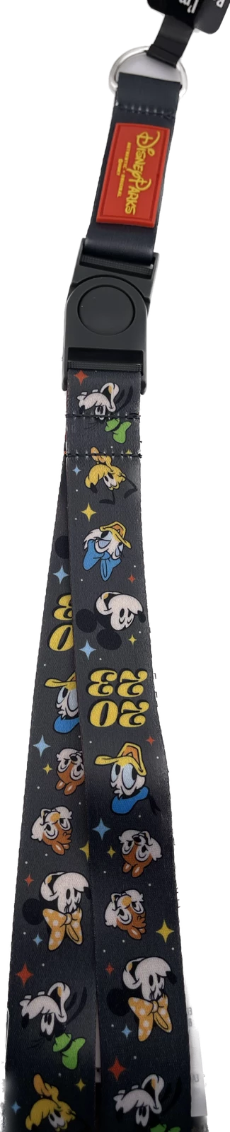 Disney Reversible Pin Lanyard - 2023 Mickey And Friends 3 Disney Reversible Pin Lanyard - 2023 Mickey And Friends