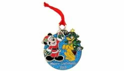 Disney Christmas Pin - 2013 Merry Christmas - Mickey Mouse & Pluto