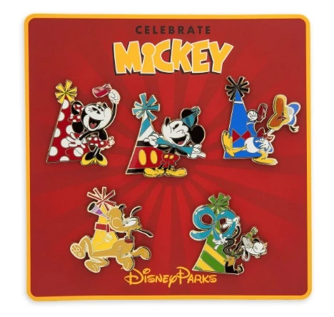 Disney Pin Trading Booster Set - Mickey Mouse And Friends Celebrate 3 Disney Pin Trading Booster Set - Mickey Mouse And Friends Celebrate