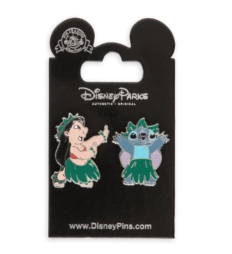 Disney Lilo & Stitch Pin Set - Lilo & Stitch Hula 3 Disney Lilo & Stitch Pin Set - Lilo & Stitch Hula