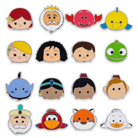 Disney Mystery Pin Set - Tsum Tsum - 5 Random 3 Disney Mystery Pin Set - Tsum Tsum - 5 Random