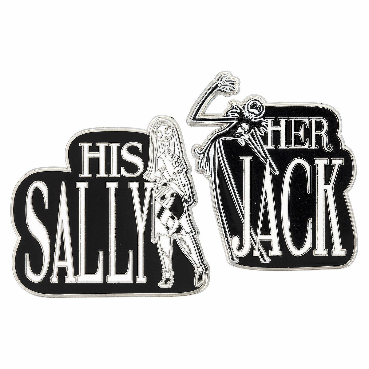Disney Pin Set - Jack And Sally - Her Jack His Sally 3 Disney Pin Set - Jack And Sally - Her Jack His Sally
