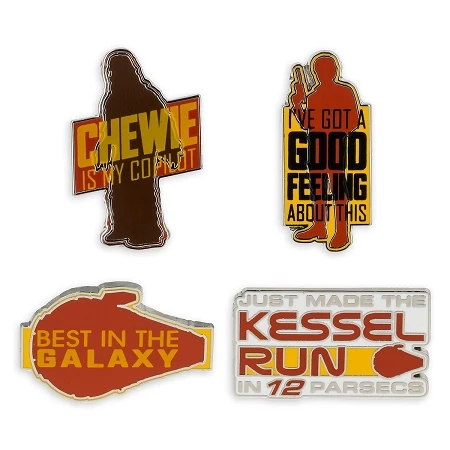 Disney Star Wars Pin Set - Star Wars Story - Set Of 4 3 Disney Star Wars Pin Set - Star Wars Story - Set Of 4